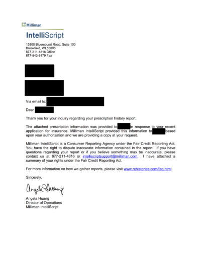 REDACTED-Medical-Report-Disclosure-Milliman-IntelliScript